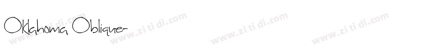 Oklahoma Oblique字体转换